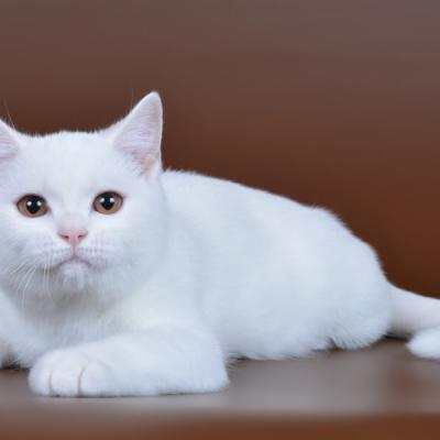 Белый британский кот фото